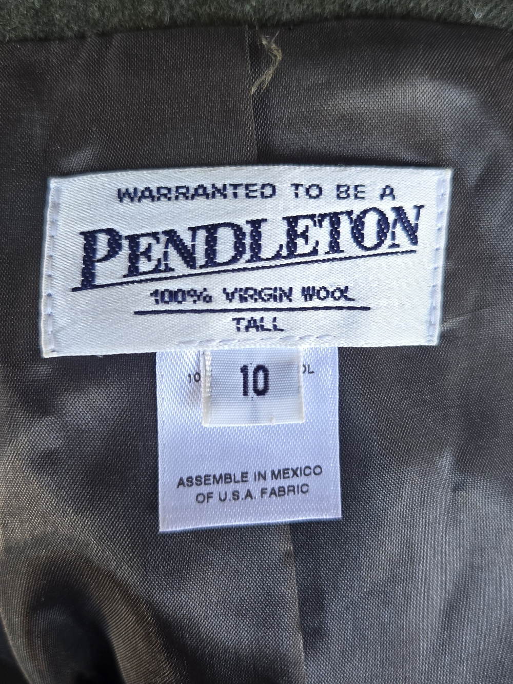 Pendleton Women's Wool Jacket - Green
